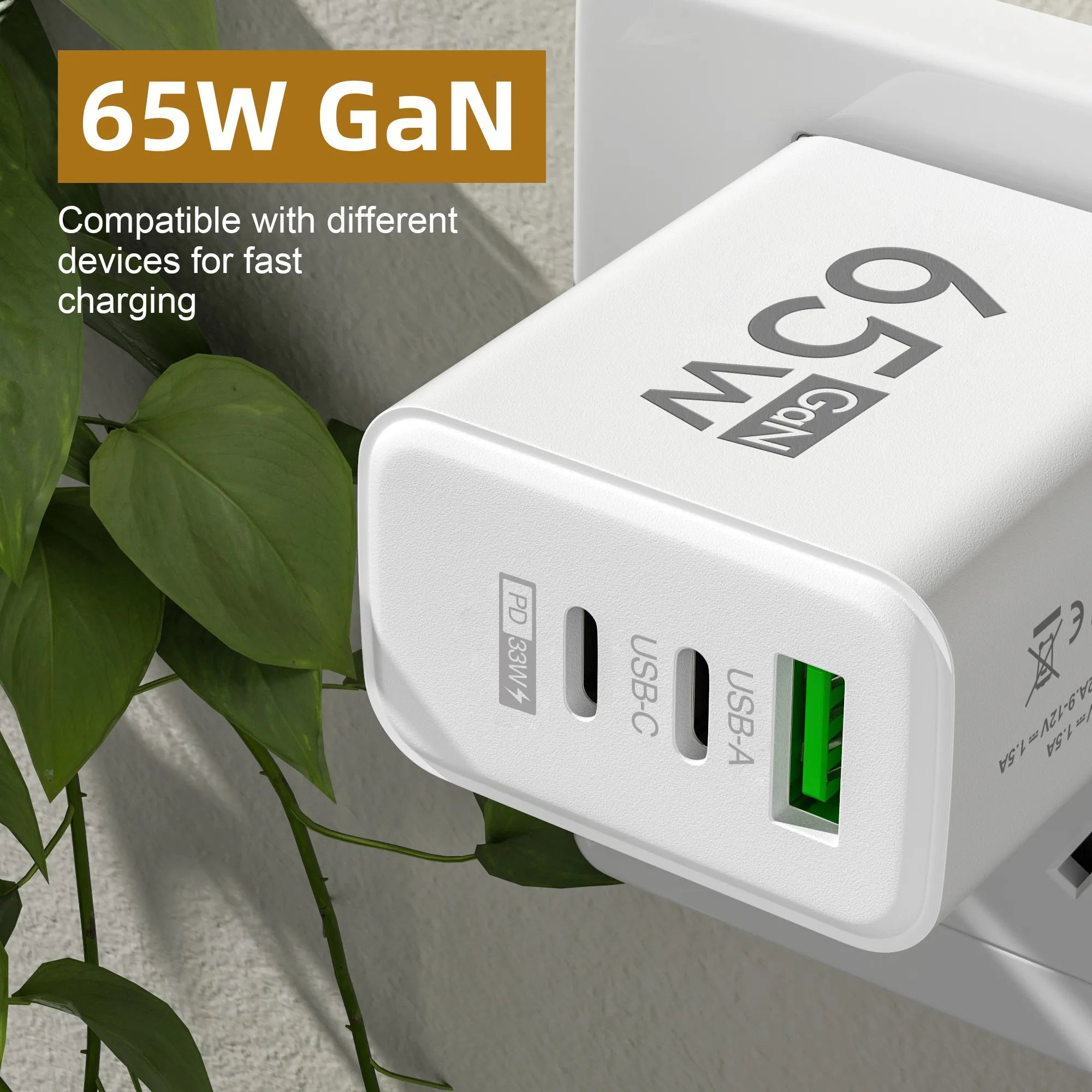 65W USB C Quick Charge 3.0 Type C Phone