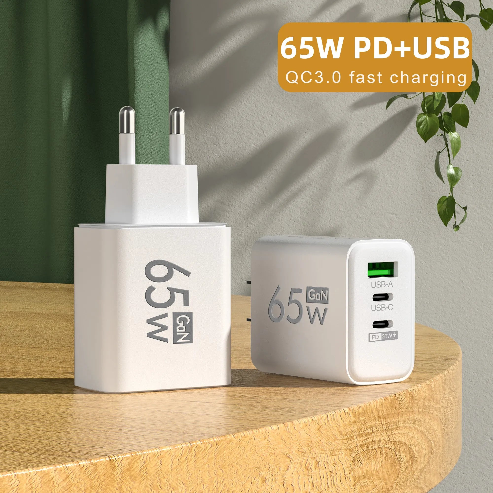 65W USB C Quick Charge 3.0 Type C Phone