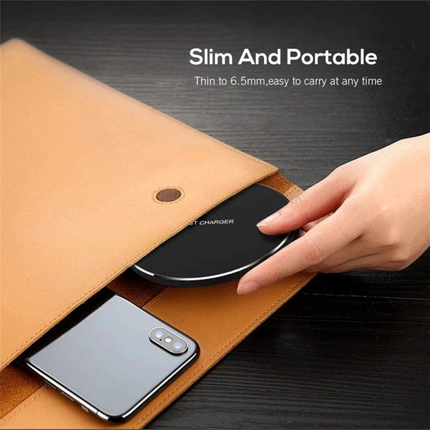 100W Fast Wireless Charger Pad for iPhone Samsung Xiaomi
