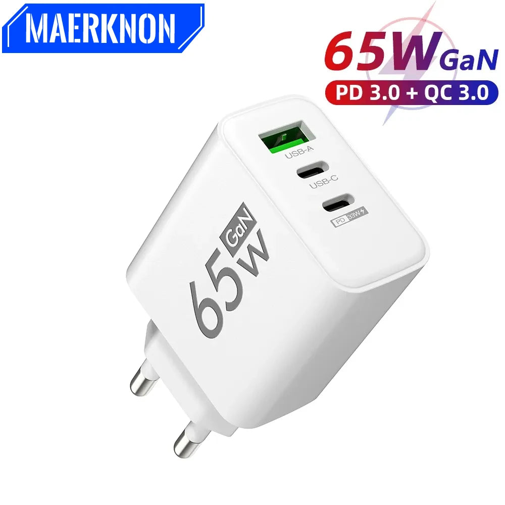 65W USB C Quick Charge 3.0 Type C Phone