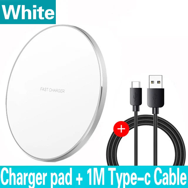 100W Fast Wireless Charger Pad for iPhone Samsung Xiaomi